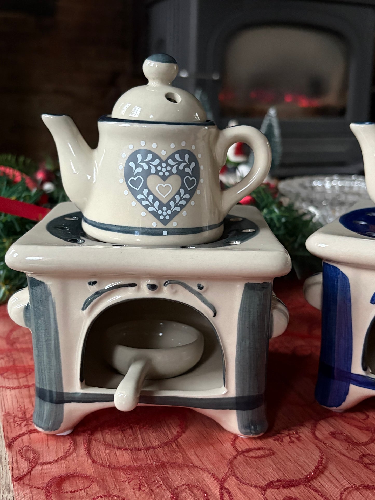 Diffuseur Brûle parfum pour Fondant Parfumé en Céramique Gris