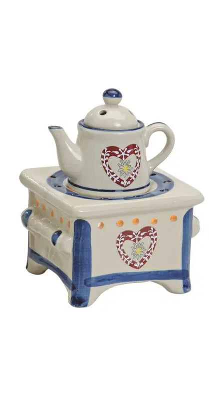 Diffuseur Brûle parfum pour Fondant Parfumé en Céramique Bleu