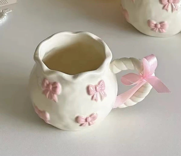 Mug petits noeuds roses