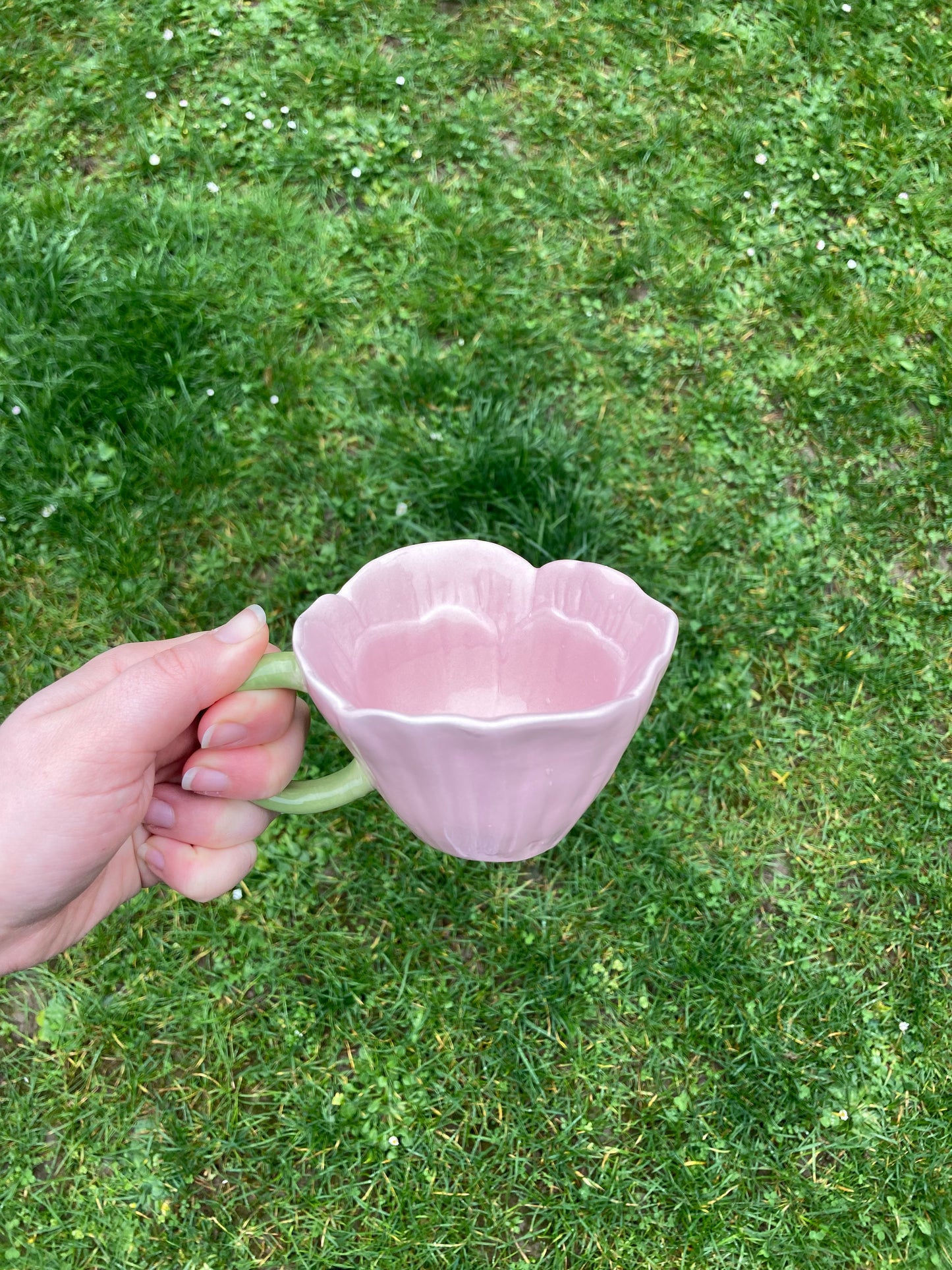 🌸 Tasse Fleur Rose – Douceur Printanière