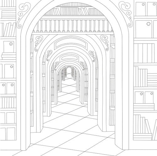 Cosy Librairie - Un monde de livres à colorier
