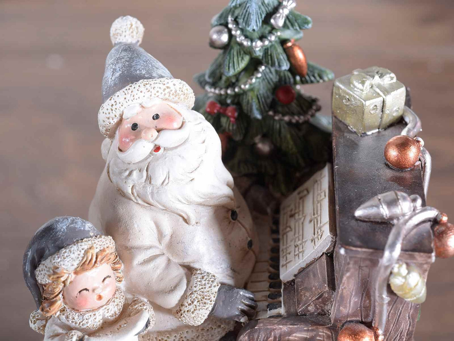 Figurine de Père Noël musicale animée