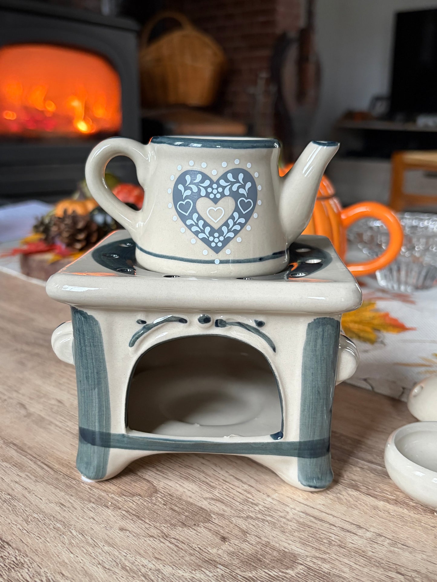 Diffuseur Brûle parfum pour Fondant Parfumé en Céramique Gris