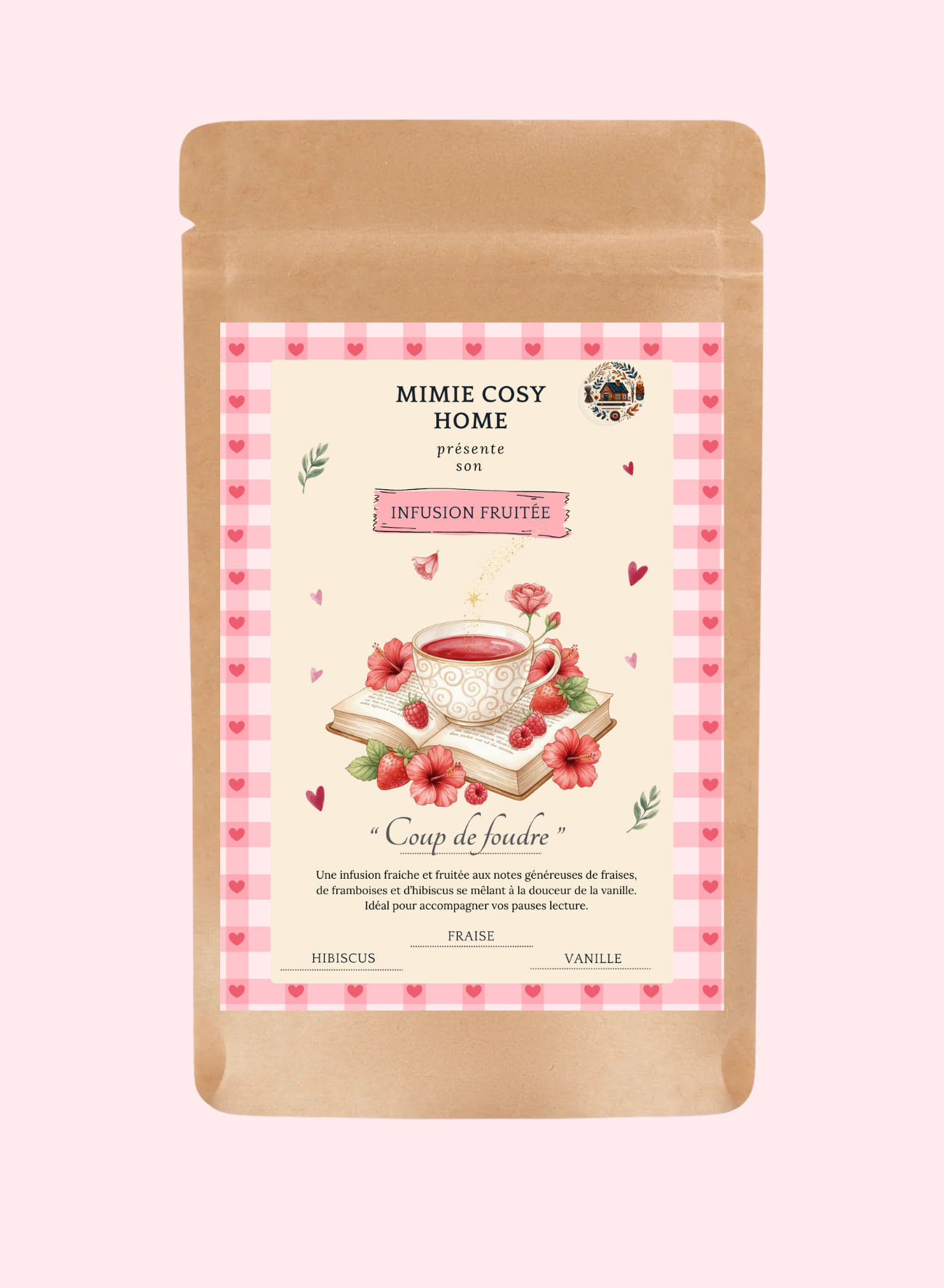 Infusion "Coup de Foudre" 🍓♥️  Fraise Hibiscus Vanille