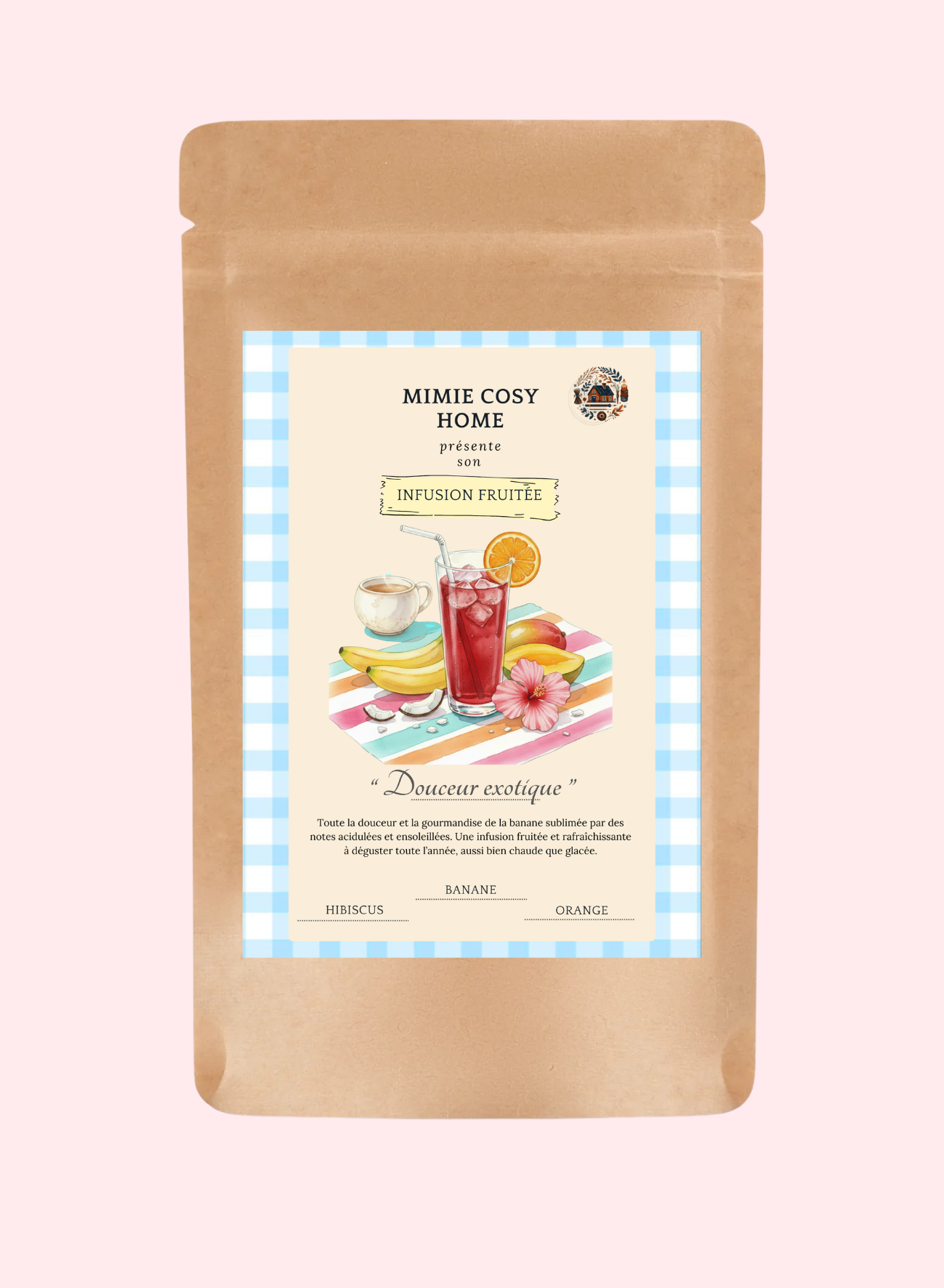 Infusion "Douceur exotique" bio 🍌🍊🌺 Banane Orange Hibiscus