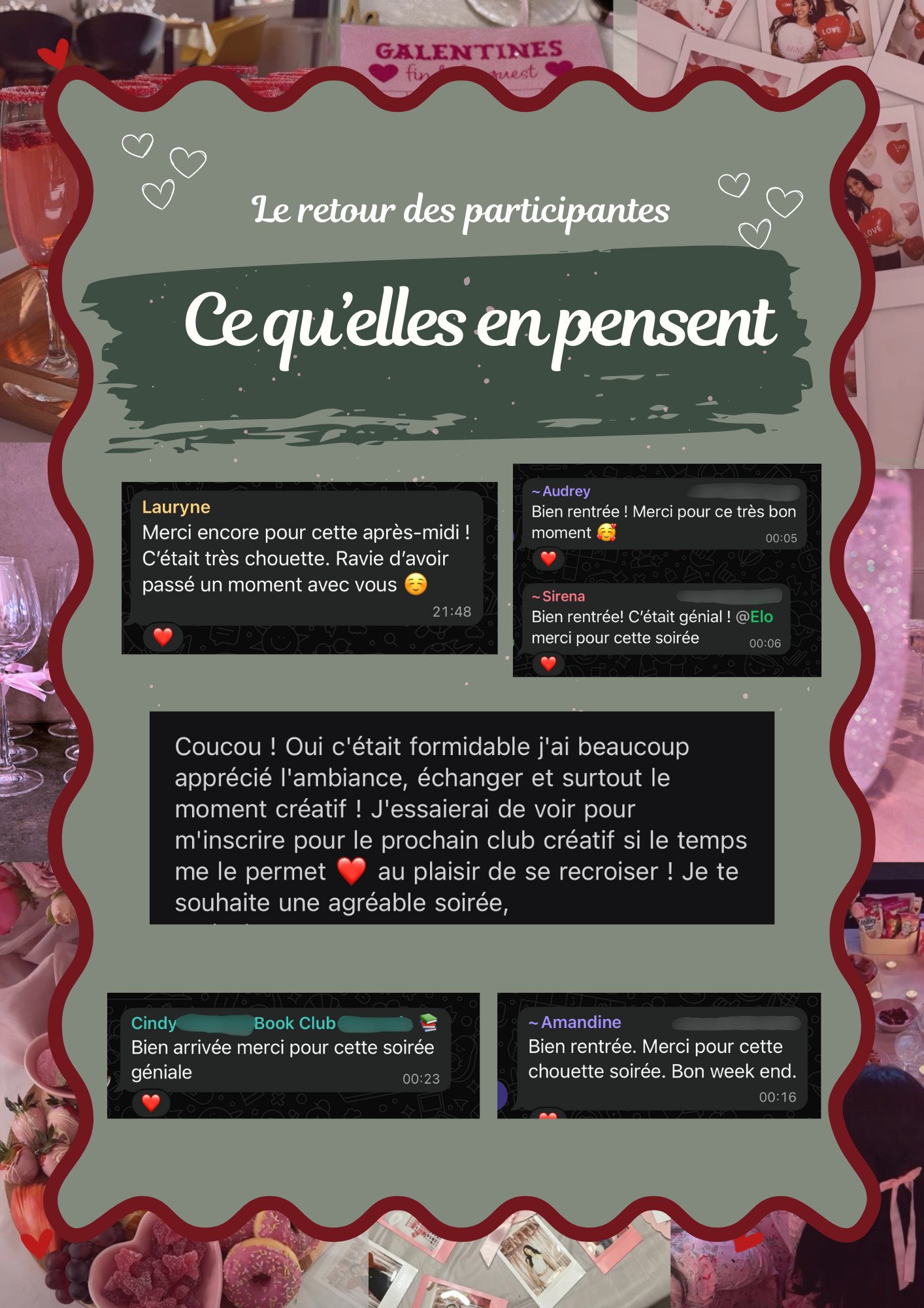 🎀SOIRÉE GALENTINE🎀 – Une soirée cosy & fun entre filles