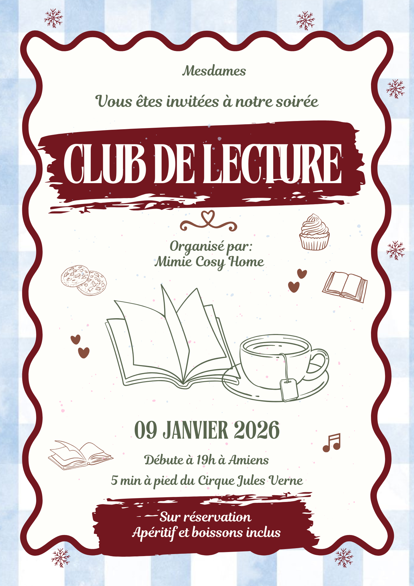 ✨ 𝑆𝑜𝑖𝑟é𝑒 𝑐𝑙𝑢𝑏 𝑑𝑒 𝑙𝑒𝑐𝑡𝑢𝑟𝑒 - Amiens ✨