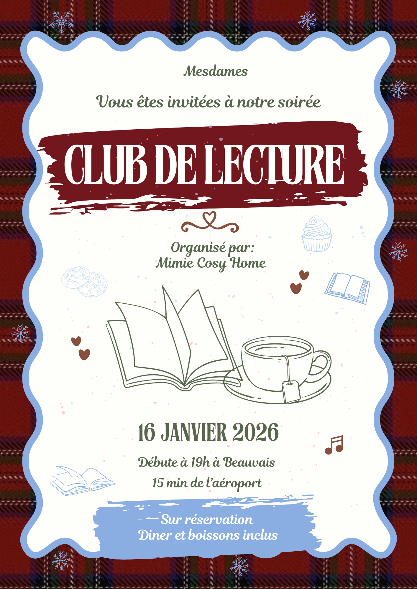 ✨ 𝑆𝑜𝑖𝑟é𝑒 𝑐𝑙𝑢𝑏 𝑑𝑒 𝑙𝑒𝑐𝑡𝑢𝑟𝑒 - 16 janvier Beauvais ✨