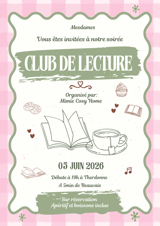 ✨ 𝑆𝑜𝑖𝑟é𝑒 𝑐𝑙𝑢𝑏 𝑑𝑒 𝑙𝑒𝑐𝑡𝑢𝑟𝑒 - 05 juin Beauvais