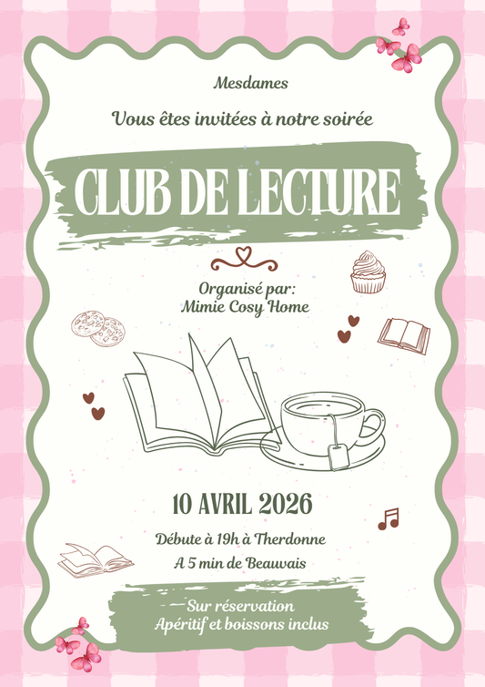✨ 𝑆𝑜𝑖𝑟é𝑒 𝑐𝑙𝑢𝑏 𝑑𝑒 𝑙𝑒𝑐𝑡𝑢𝑟𝑒 - 10 avril Beauvais ✨