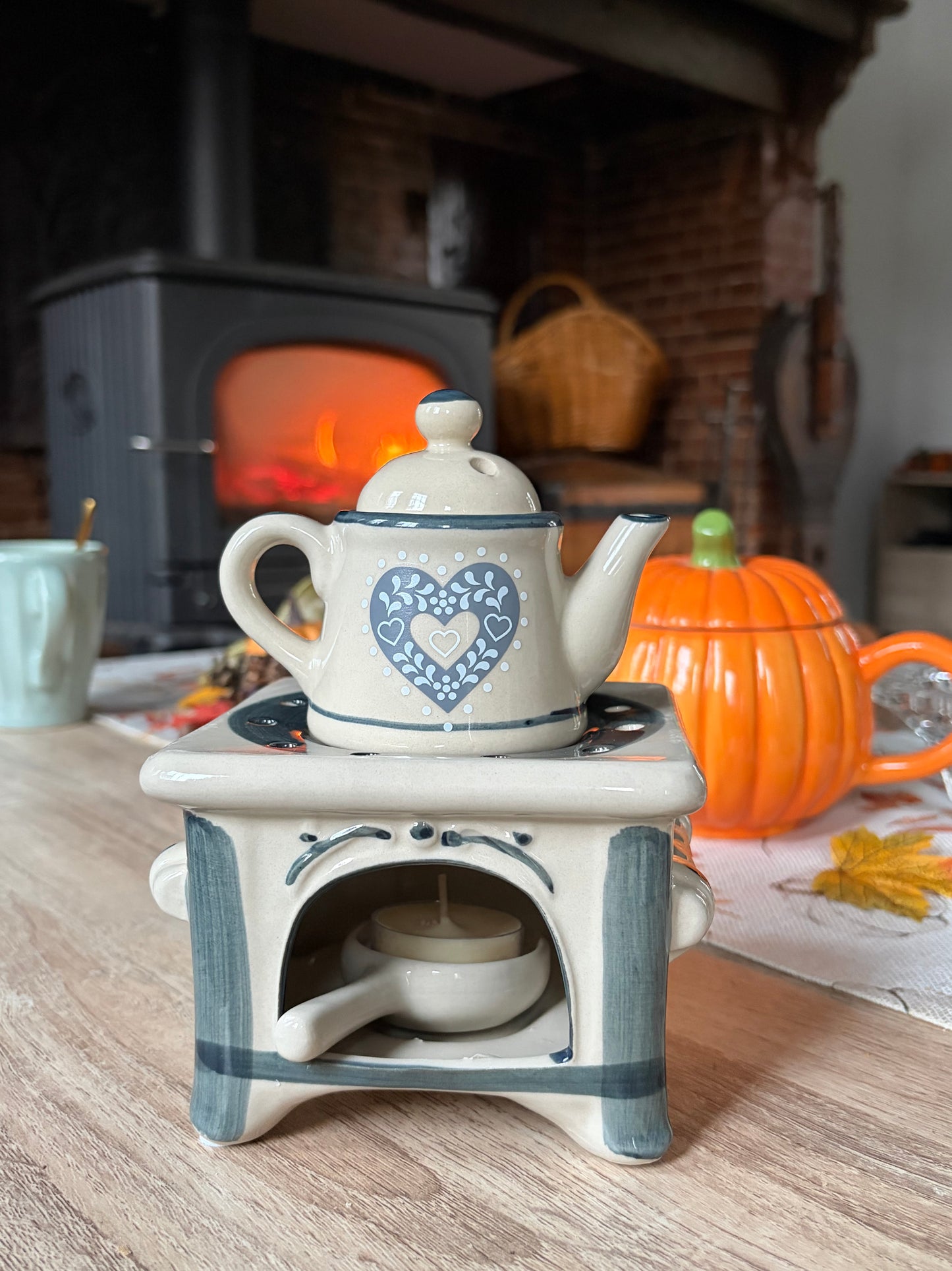 Diffuseur Brûle parfum pour Fondant Parfumé en Céramique Gris