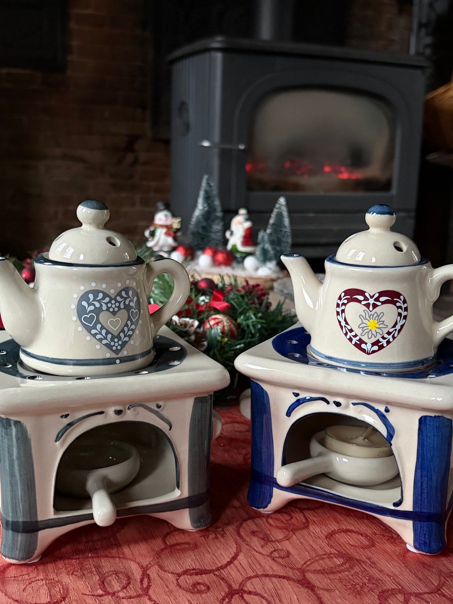 Diffuseur Brûle parfum pour Fondant Parfumé en Céramique Gris