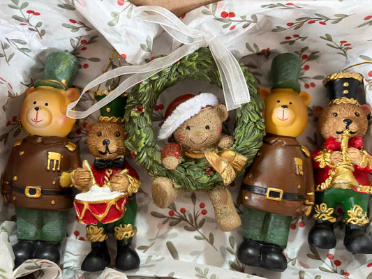Box Décoration de Noël Vintage - Oursons 🧸🎄