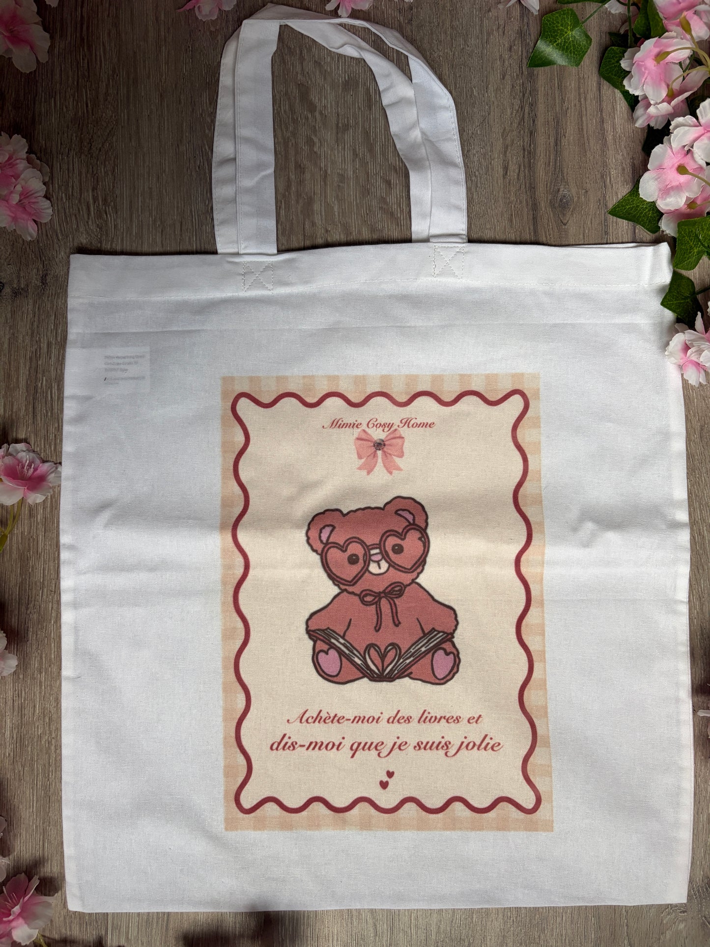 Tote bag Bookish 📚 "Achète-moi des livres et dis-moi que je suis jolie"