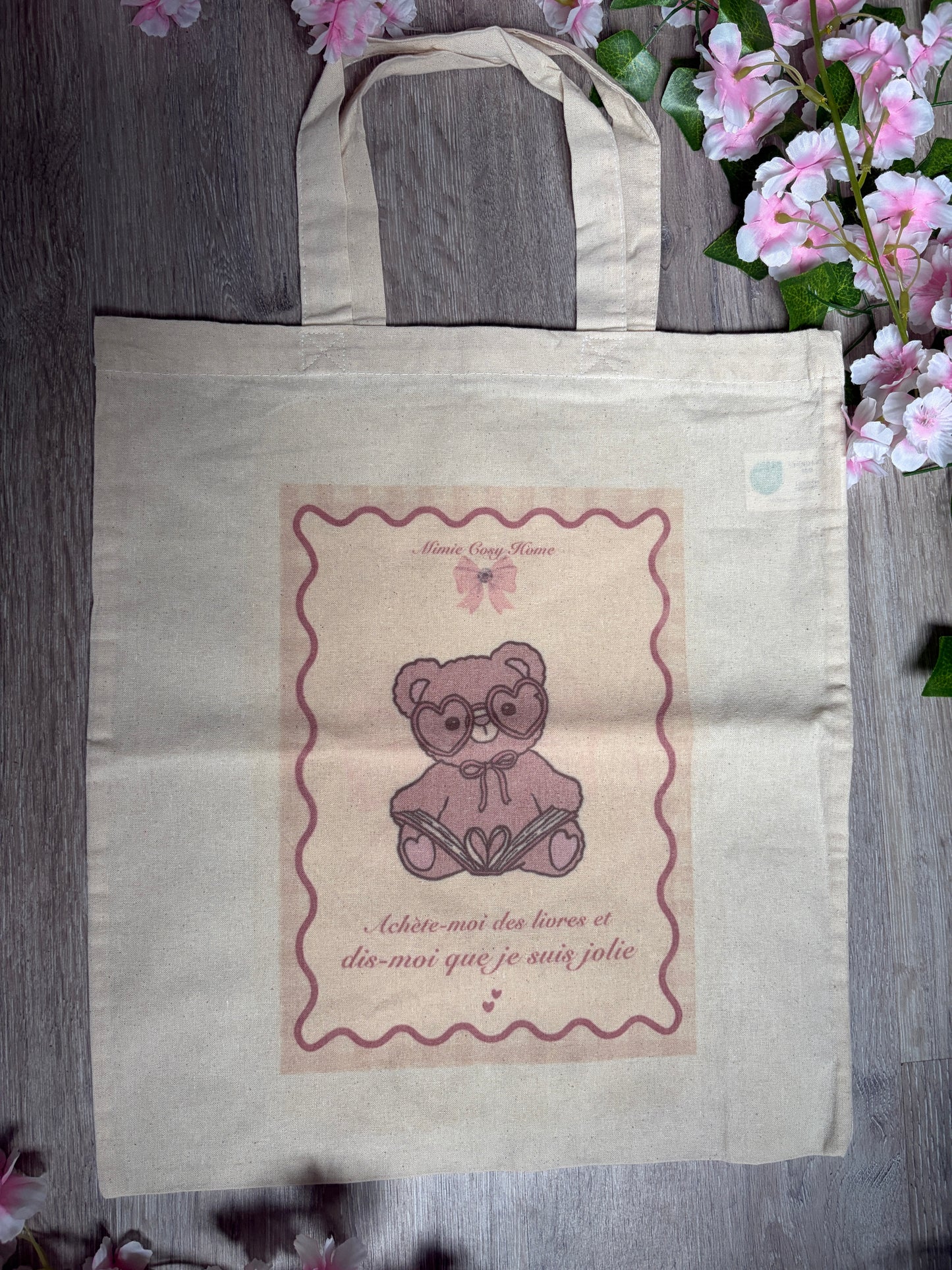 Tote bag Bookish 📚 "Achète-moi des livres et dis-moi que je suis jolie"