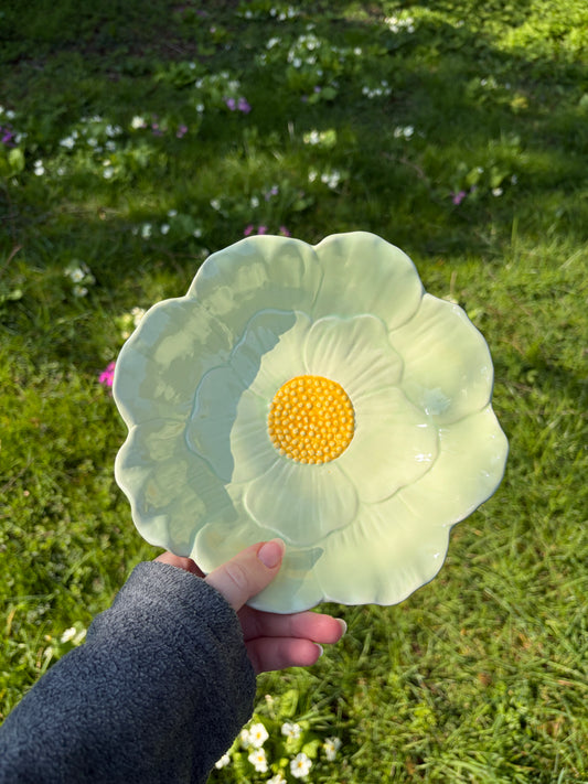 Petit saladier fleur vert