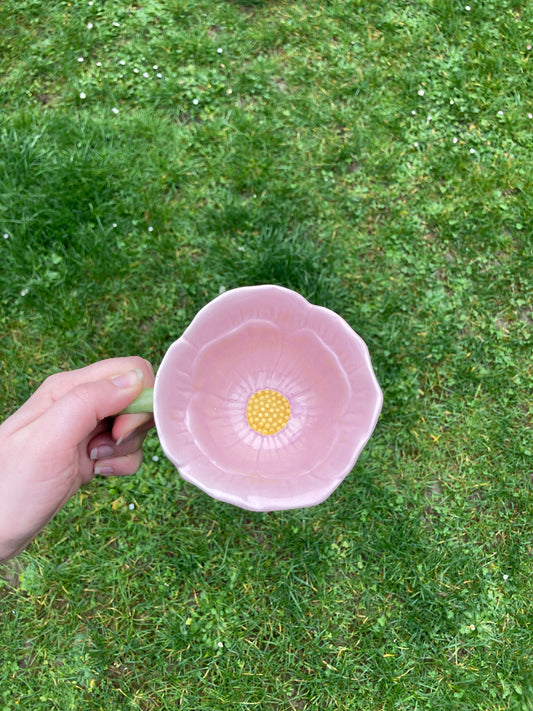 🌸 Tasse Fleur Rose – Douceur Printanière