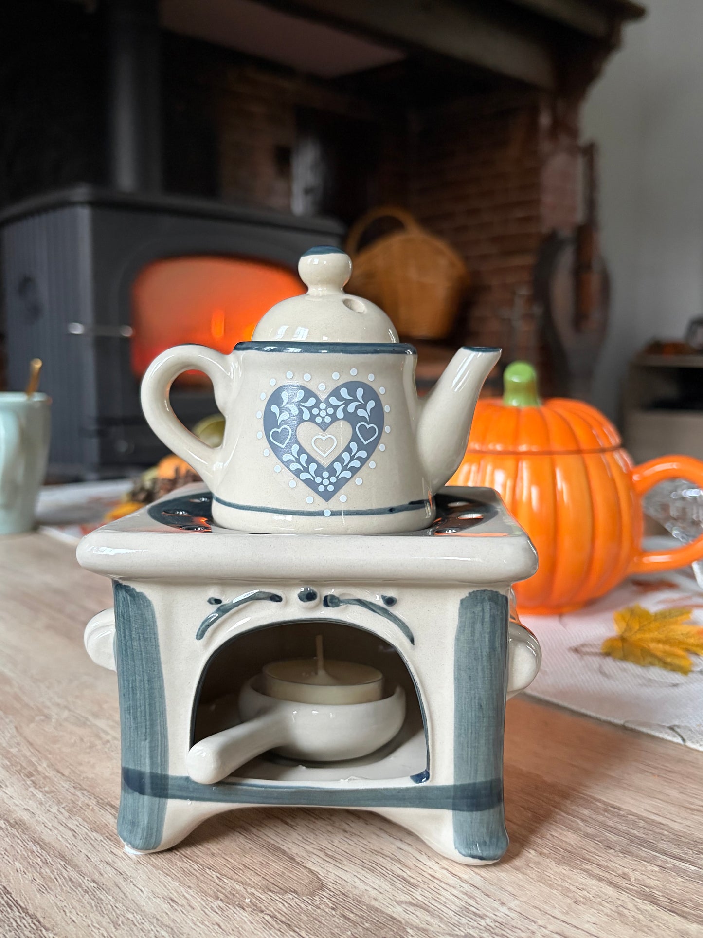 Diffuseur Brûle parfum pour Fondant Parfumé en Céramique Gris