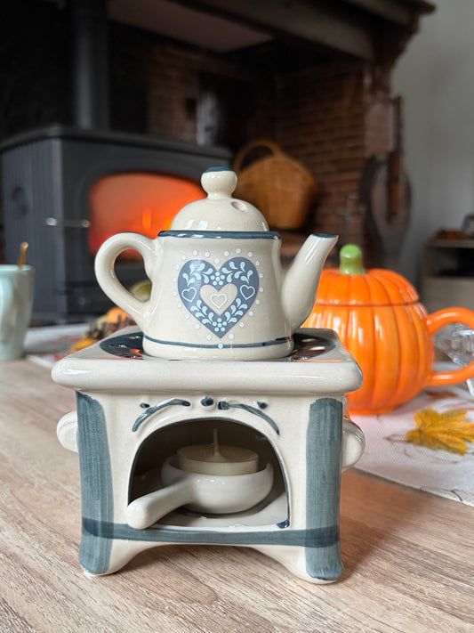 Diffuseur Brûle parfum pour Fondant Parfumé en Céramique Gris