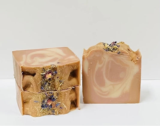 Savon artisanal senteur gaufre à la citrouille et aux noix de pécan