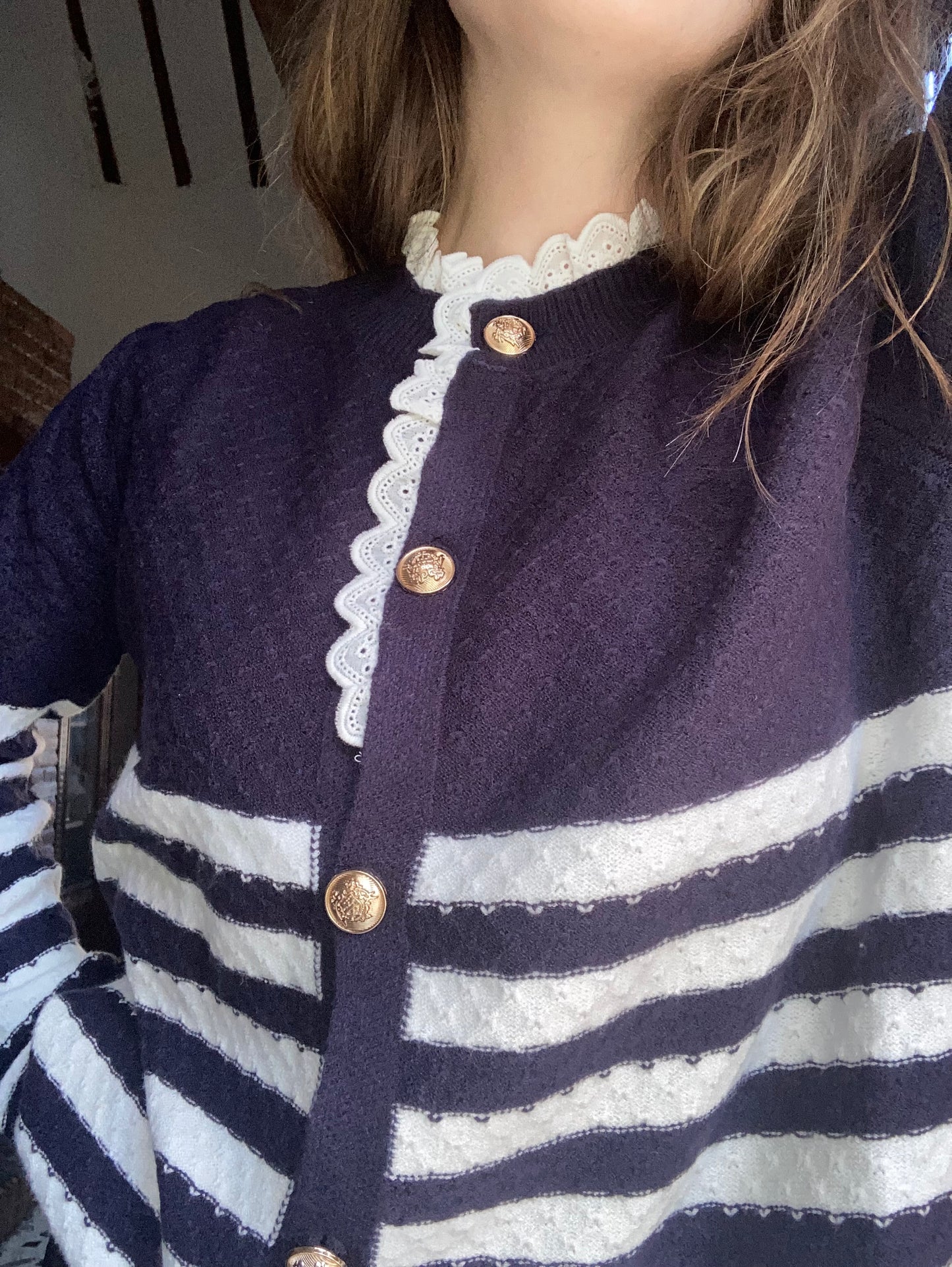 Gilet Pull marinière