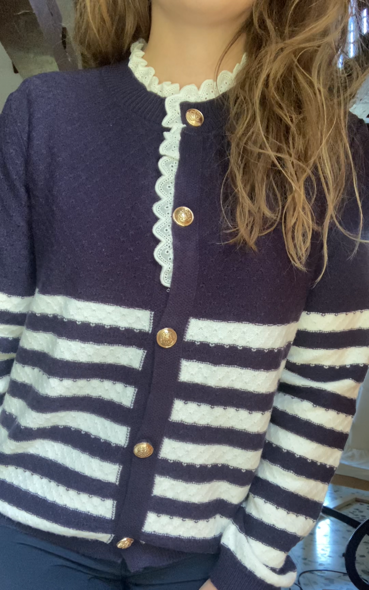 Gilet Pull marinière