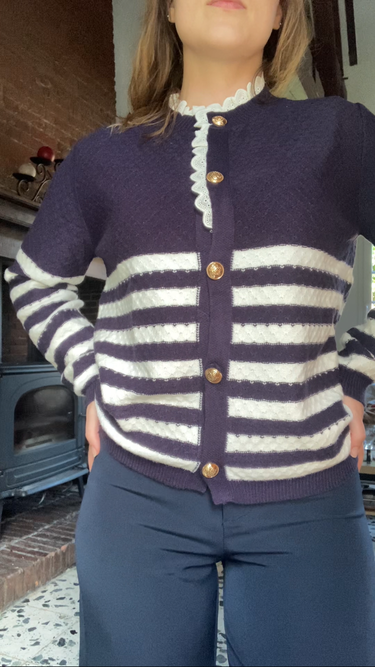Gilet Pull marinière