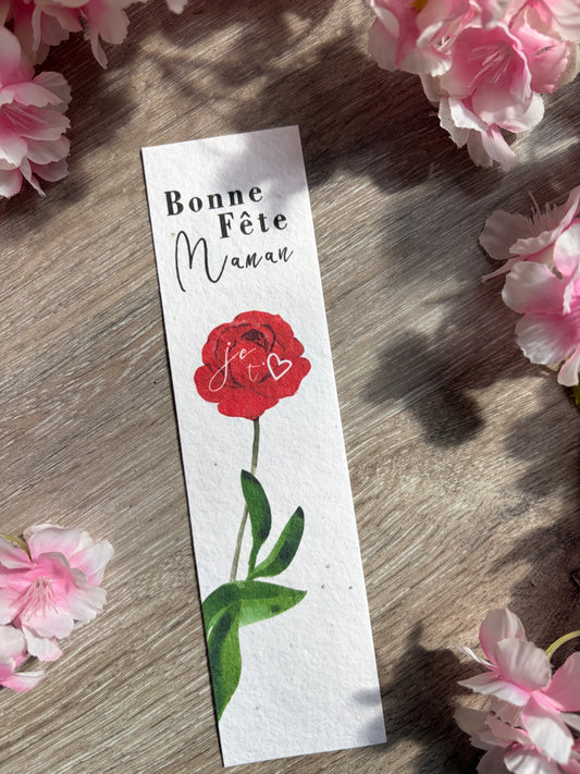 Marque page à planter – Bonne fête maman 💐