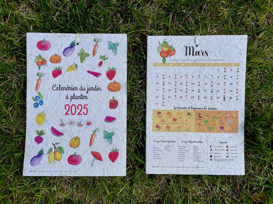 Calendrier du jardin à planter 2025 🪴