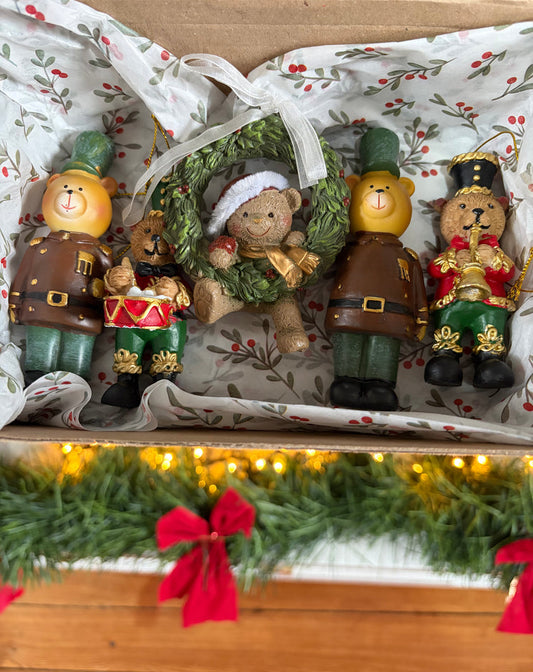 Box Décoration de Noël Vintage - Oursons 🧸🎄