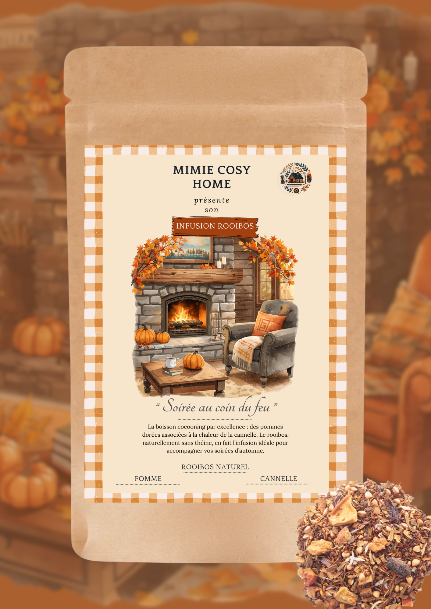 Infusion rooibos "Soirée au coin du feu" 🪵🍂🧸