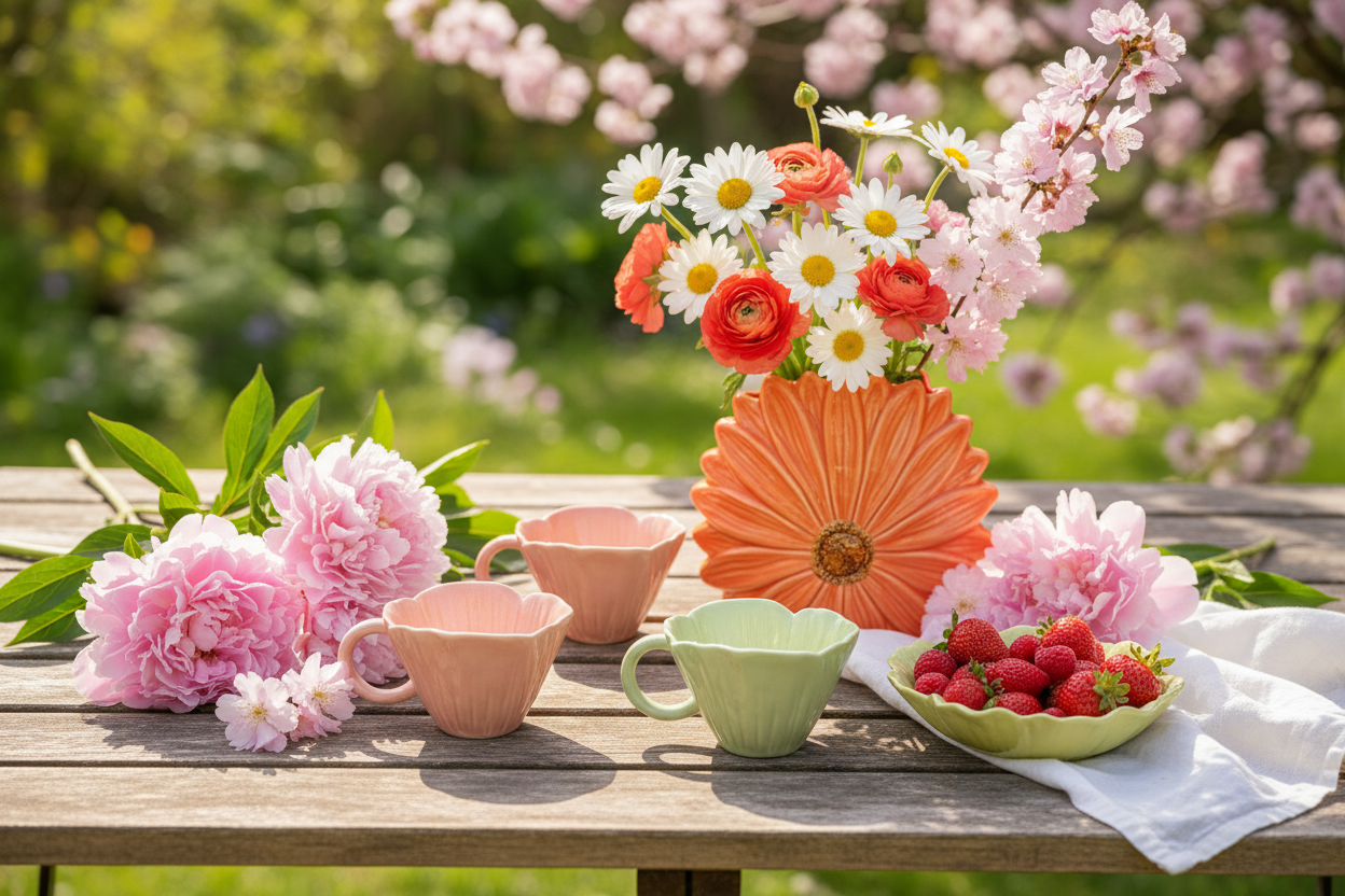 Slide Collection Printemps - avec vase et saladier