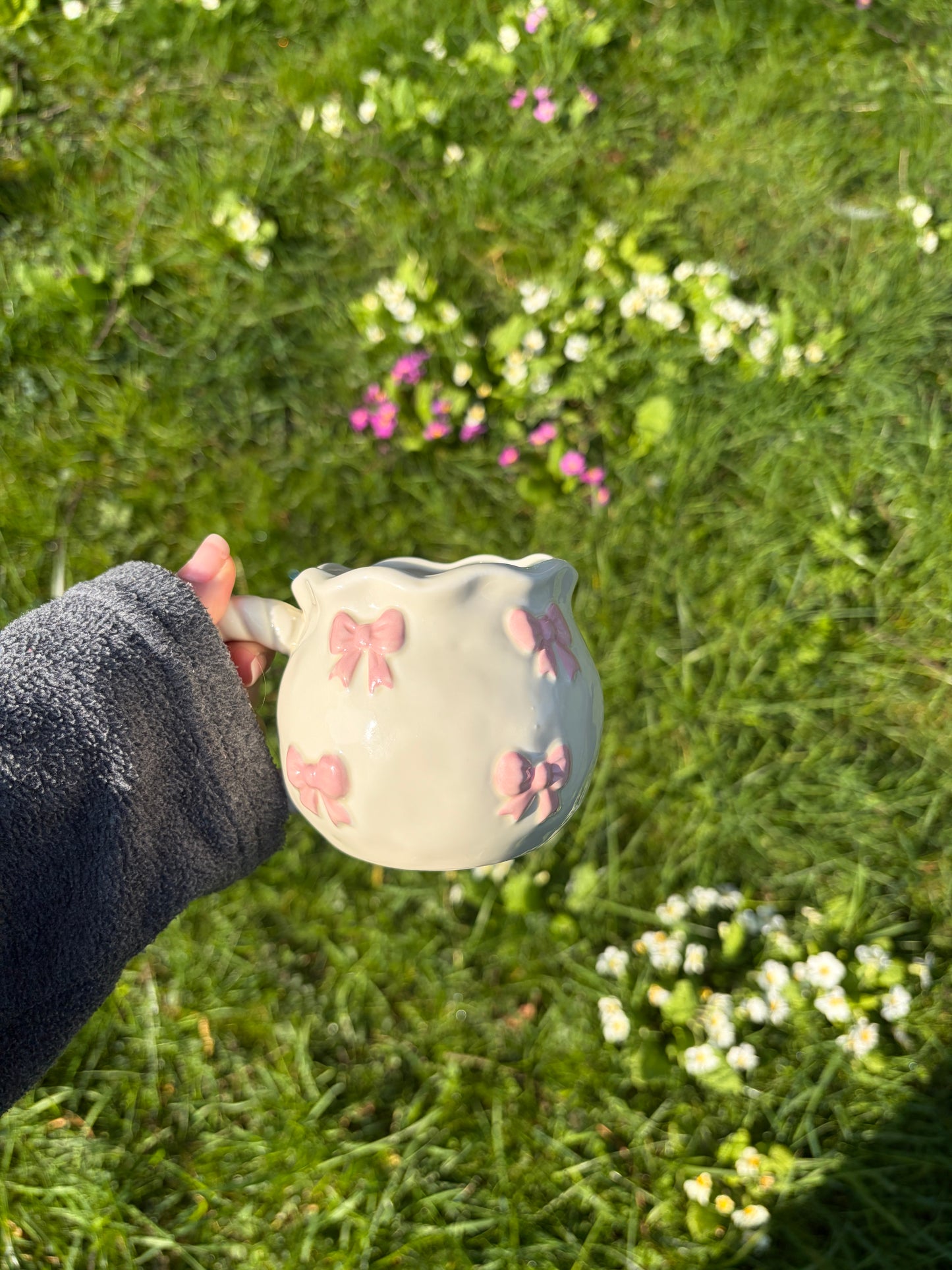 Mug petits noeuds roses